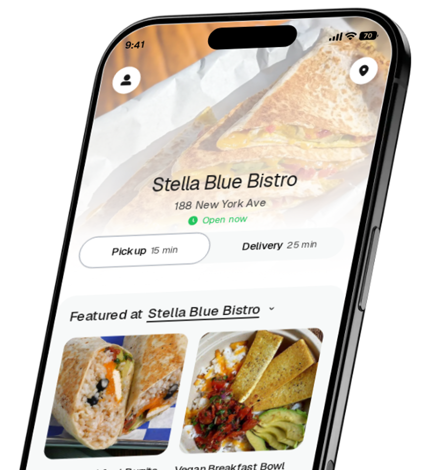 Stella Blue Bistro app preview